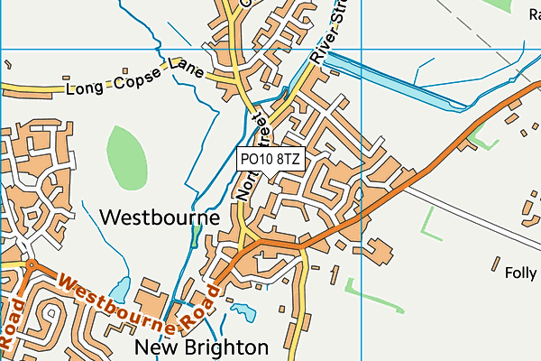 PO10 8TZ map - OS VectorMap District (Ordnance Survey)