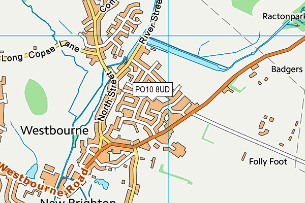 PO10 8UD map - OS VectorMap District (Ordnance Survey)