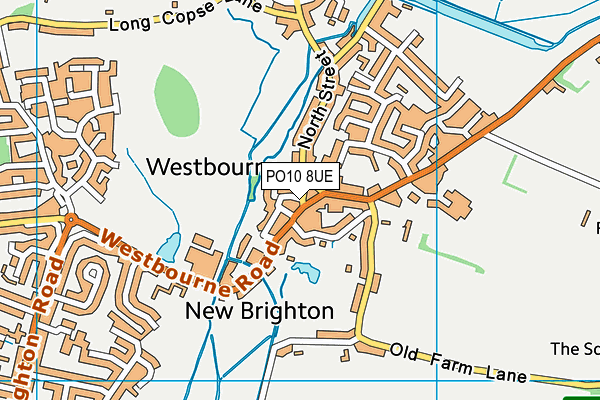 PO10 8UE map - OS VectorMap District (Ordnance Survey)