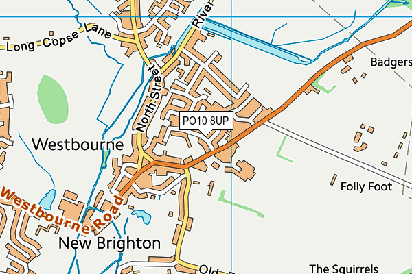 PO10 8UP map - OS VectorMap District (Ordnance Survey)
