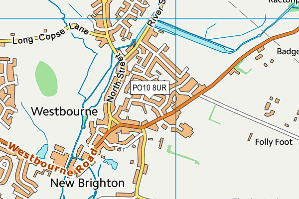 PO10 8UR map - OS VectorMap District (Ordnance Survey)
