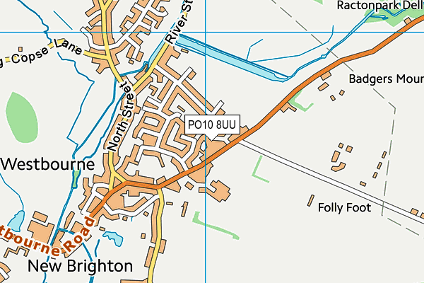 PO10 8UU map - OS VectorMap District (Ordnance Survey)