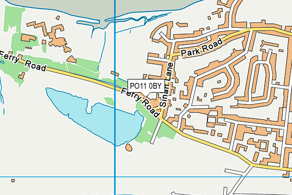 PO11 0BY map - OS VectorMap District (Ordnance Survey)