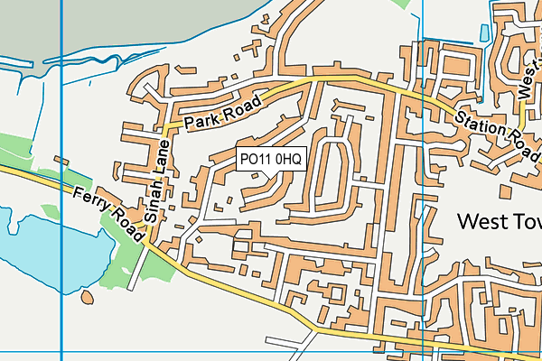 PO11 0HQ map - OS VectorMap District (Ordnance Survey)