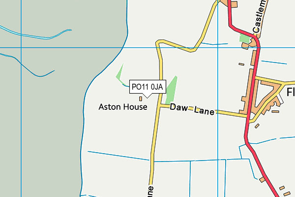 PO11 0JA map - OS VectorMap District (Ordnance Survey)