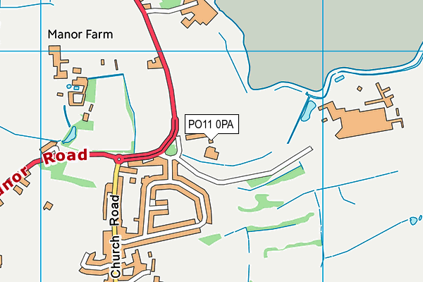 Mill Rythe Junior School map (PO11 0PA) - OS VectorMap District (Ordnance Survey)