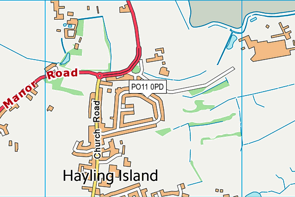 Map of HAYLING SEA SCHOOL LIMITED at district scale