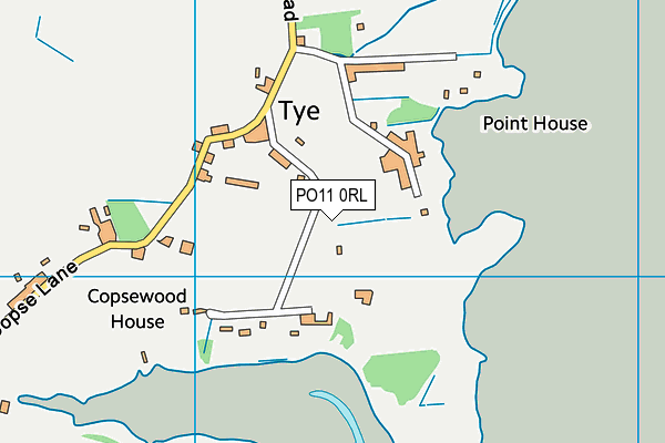 PO11 0RL map - OS VectorMap District (Ordnance Survey)