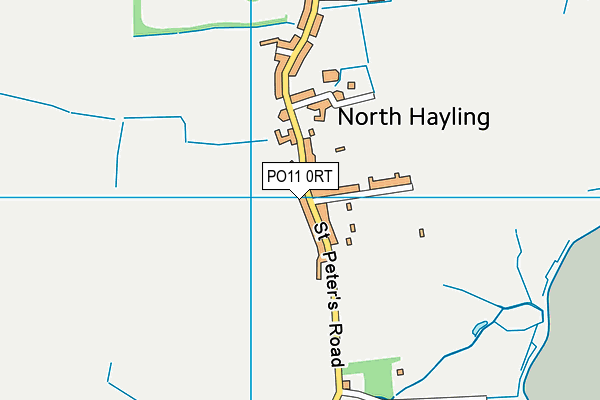 PO11 0RT map - OS VectorMap District (Ordnance Survey)