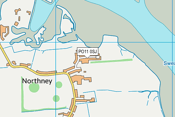 PO11 0SJ map - OS VectorMap District (Ordnance Survey)