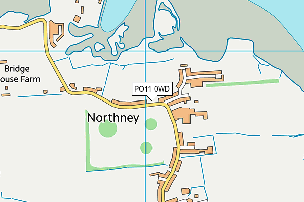PO11 0WD map - OS VectorMap District (Ordnance Survey)