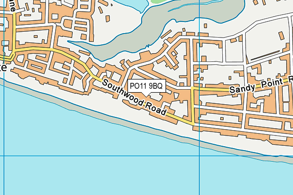 PO11 9BQ map - OS VectorMap District (Ordnance Survey)