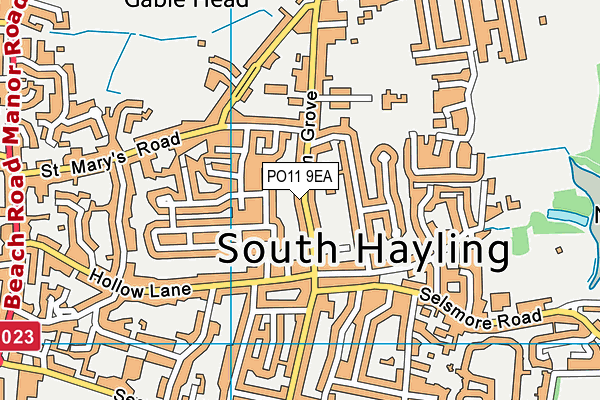 Map of HAYLING HARDWARE LIMITED at district scale
