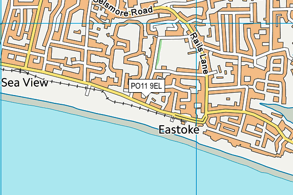 PO11 9EL map - OS VectorMap District (Ordnance Survey)