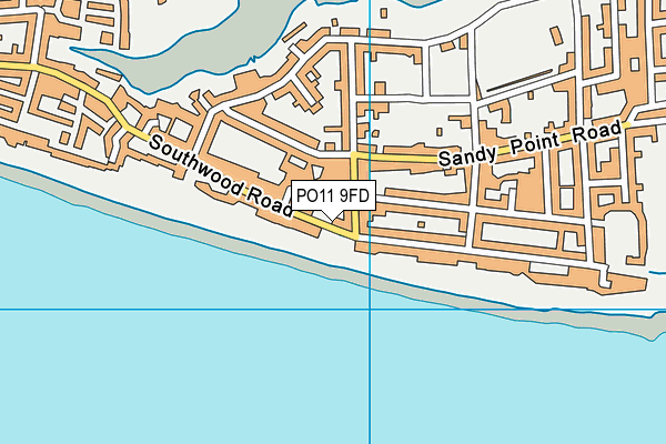 PO11 9FD map - OS VectorMap District (Ordnance Survey)