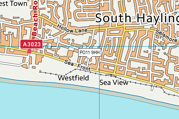 PO11 9HH map - OS VectorMap District (Ordnance Survey)