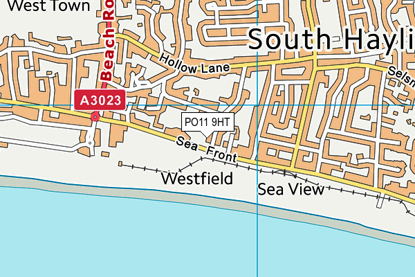 PO11 9HT map - OS VectorMap District (Ordnance Survey)