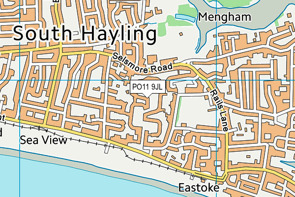 PO11 9JL map - OS VectorMap District (Ordnance Survey)