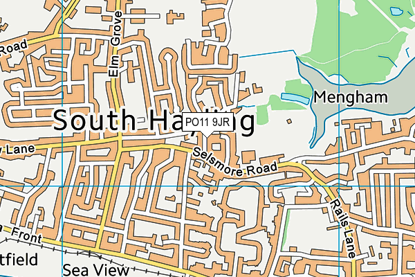 PO11 9JR map - OS VectorMap District (Ordnance Survey)
