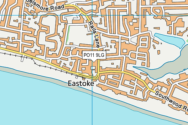 PO11 9LG map - OS VectorMap District (Ordnance Survey)