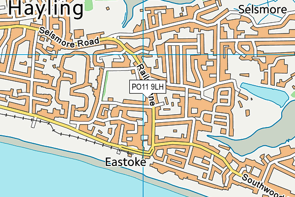 PO11 9LH map - OS VectorMap District (Ordnance Survey)