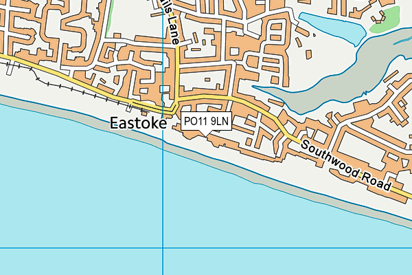 PO11 9LN map - OS VectorMap District (Ordnance Survey)