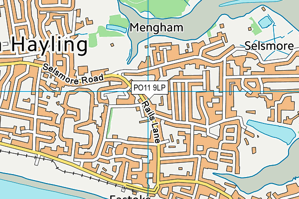 PO11 9LP map - OS VectorMap District (Ordnance Survey)
