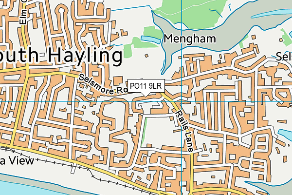 PO11 9LR map - OS VectorMap District (Ordnance Survey)