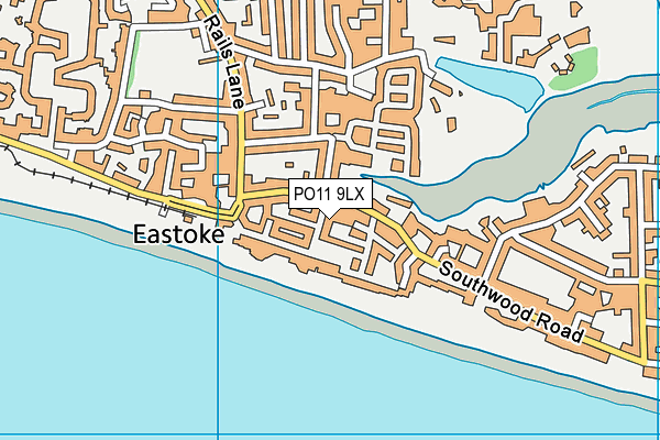 PO11 9LX map - OS VectorMap District (Ordnance Survey)