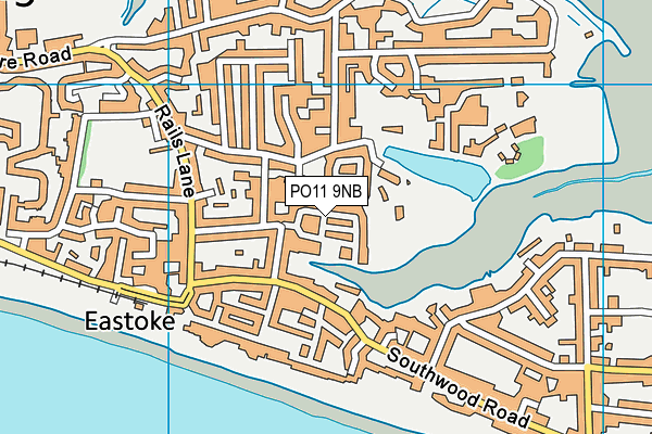 PO11 9NB map - OS VectorMap District (Ordnance Survey)