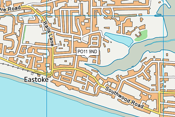 PO11 9ND map - OS VectorMap District (Ordnance Survey)