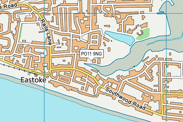 PO11 9NG map - OS VectorMap District (Ordnance Survey)