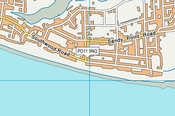 PO11 9NQ map - OS VectorMap District (Ordnance Survey)