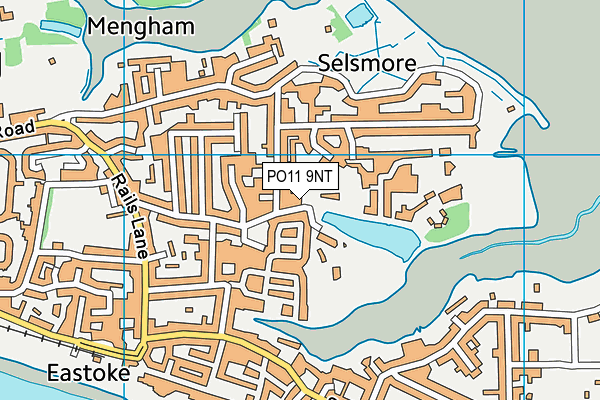 PO11 9NT map - OS VectorMap District (Ordnance Survey)