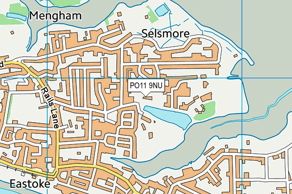 PO11 9NU map - OS VectorMap District (Ordnance Survey)