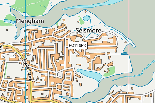 PO11 9PR map - OS VectorMap District (Ordnance Survey)