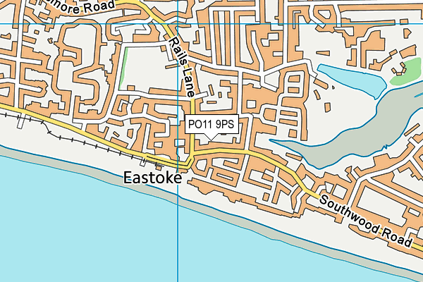 PO11 9PS map - OS VectorMap District (Ordnance Survey)