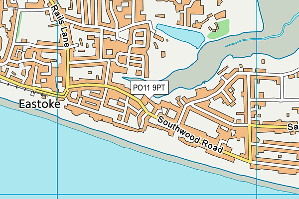 PO11 9PT map - OS VectorMap District (Ordnance Survey)