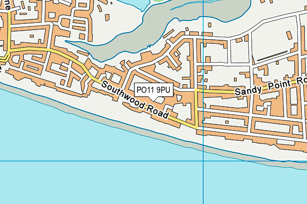PO11 9PU map - OS VectorMap District (Ordnance Survey)