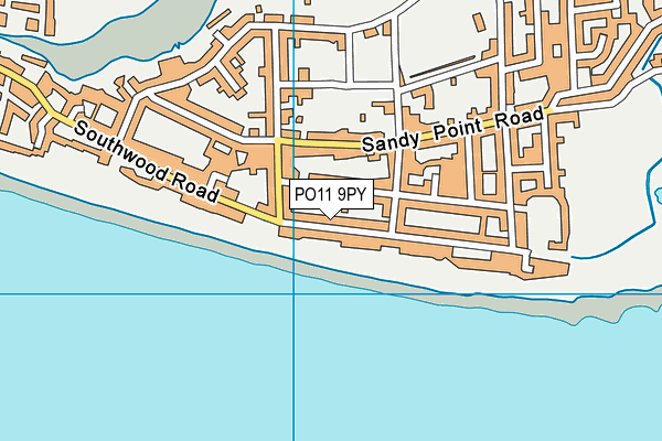 PO11 9PY map - OS VectorMap District (Ordnance Survey)