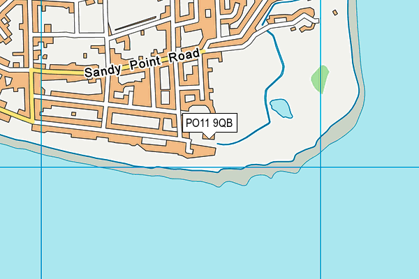 PO11 9QB map - OS VectorMap District (Ordnance Survey)