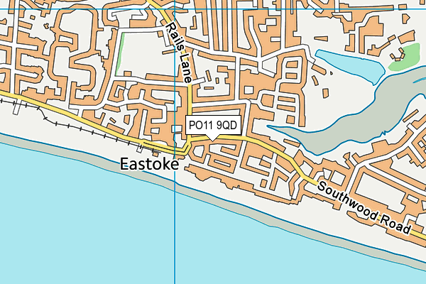 PO11 9QD map - OS VectorMap District (Ordnance Survey)