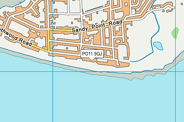 PO11 9QJ map - OS VectorMap District (Ordnance Survey)