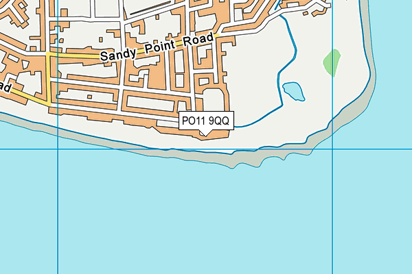 PO11 9QQ map - OS VectorMap District (Ordnance Survey)