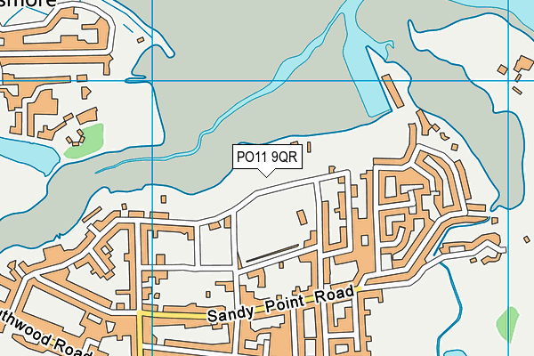 PO11 9QR map - OS VectorMap District (Ordnance Survey)