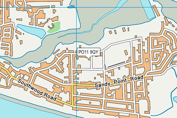 PO11 9QY map - OS VectorMap District (Ordnance Survey)