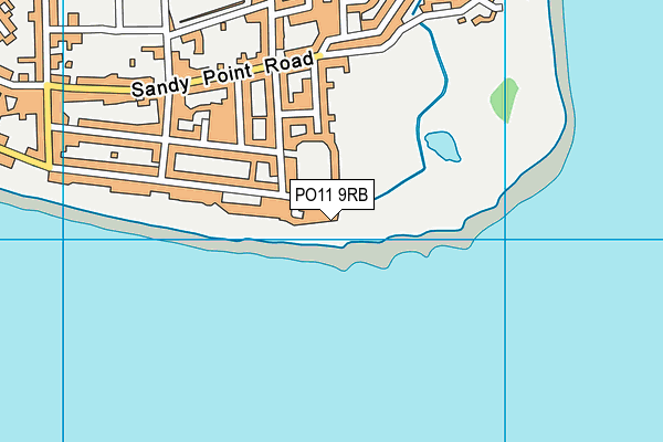 PO11 9RB map - OS VectorMap District (Ordnance Survey)