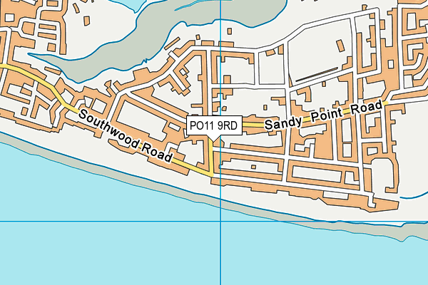 PO11 9RD map - OS VectorMap District (Ordnance Survey)