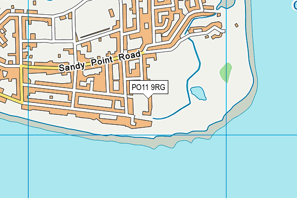 PO11 9RG map - OS VectorMap District (Ordnance Survey)