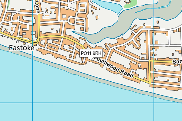 PO11 9RH map - OS VectorMap District (Ordnance Survey)